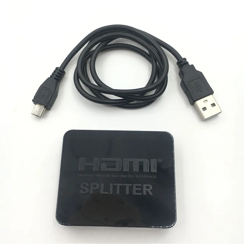 4K Hdmi сплиттер 1x2 Full HD 1080p видео HDMI коммутатор 1 в 2 выход усилитель двойной дисплей для HDTV DVD для PS3 Xbox