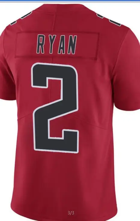 Мужские 11 Julio Jones Джерси 18 Ridley 2 Matt Ryan 21 Deion Sanders 24 Devonta Freeman Прошитые Логотипы футбольные майки - Color: Color Rush