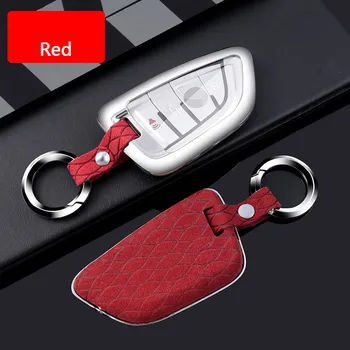 

Car Keychain Key Fob Case Cover Galvanized Alloy For BMW X1 X3 X5 X6 Series 1 2 5 7 F15 F16 E53 E70 E39 F10 F30 G30