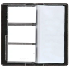 Mylifeunite Чековая книжка бизнес для кредитной карты водонепроницаемый чехол держатель для карт 5 прозрачных слотов из искусственной кожи Обложка Чековая книжка