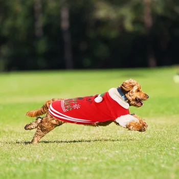 

Christmas Pet Costume Cotton Pet Garment Pet Outfit Lovely Pet Party Clothes