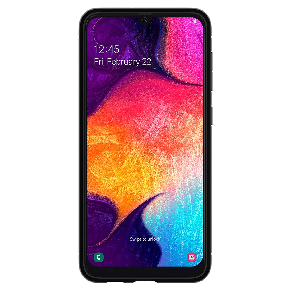 Spigen Rugged Armor Case for Samsung Galaxy A50 / A50s Matte Black Flexible TPU Anit-Slip Drop Resistance Case 611CS26199