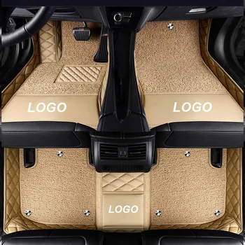 

Car Floor Mat for volkswagen VW Teramont Multivan T5 Sharan tiguan touareg Car Accessories Leather Floor Mat Carpet