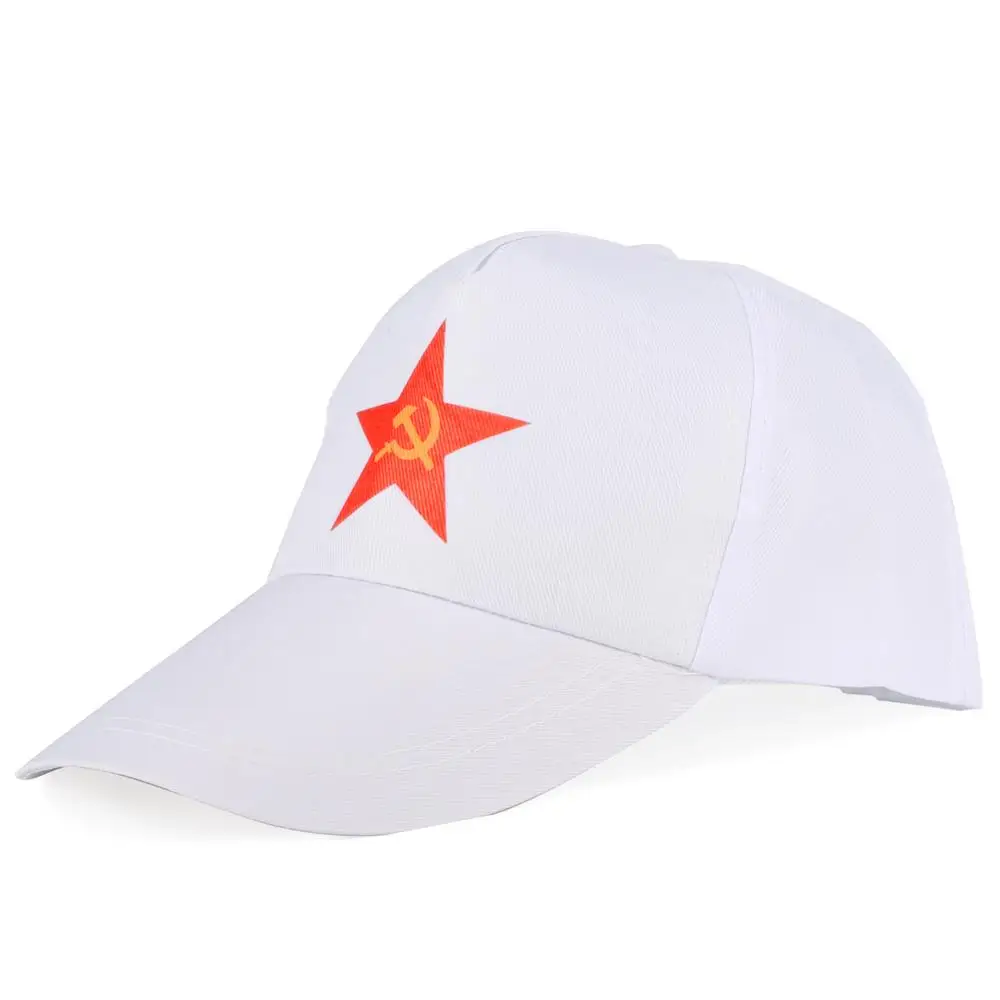 

2019 CCCP USSR Russian Style Baseball Caps Soviet Commemorate Unisex White Snapback Cap High Quality Vintage Hats Drop Shipping