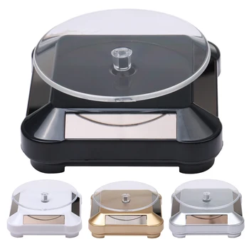 

Solar Showcase 360 Turntable Rotating Jewelry Watch Ring Phone Stand Display