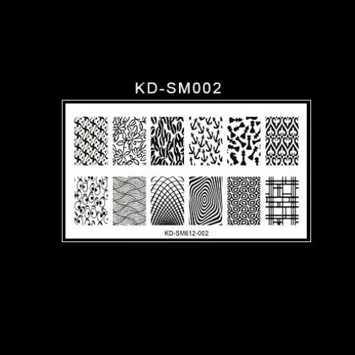 KDSM612-02 Addfavor дизайн ногтей Stamper пластины цветочный лист шаблон для ногтей Stampping шаблон изображения пластины трафарет Инструменты для маникюра украшения - Цвет: KDSM612-02