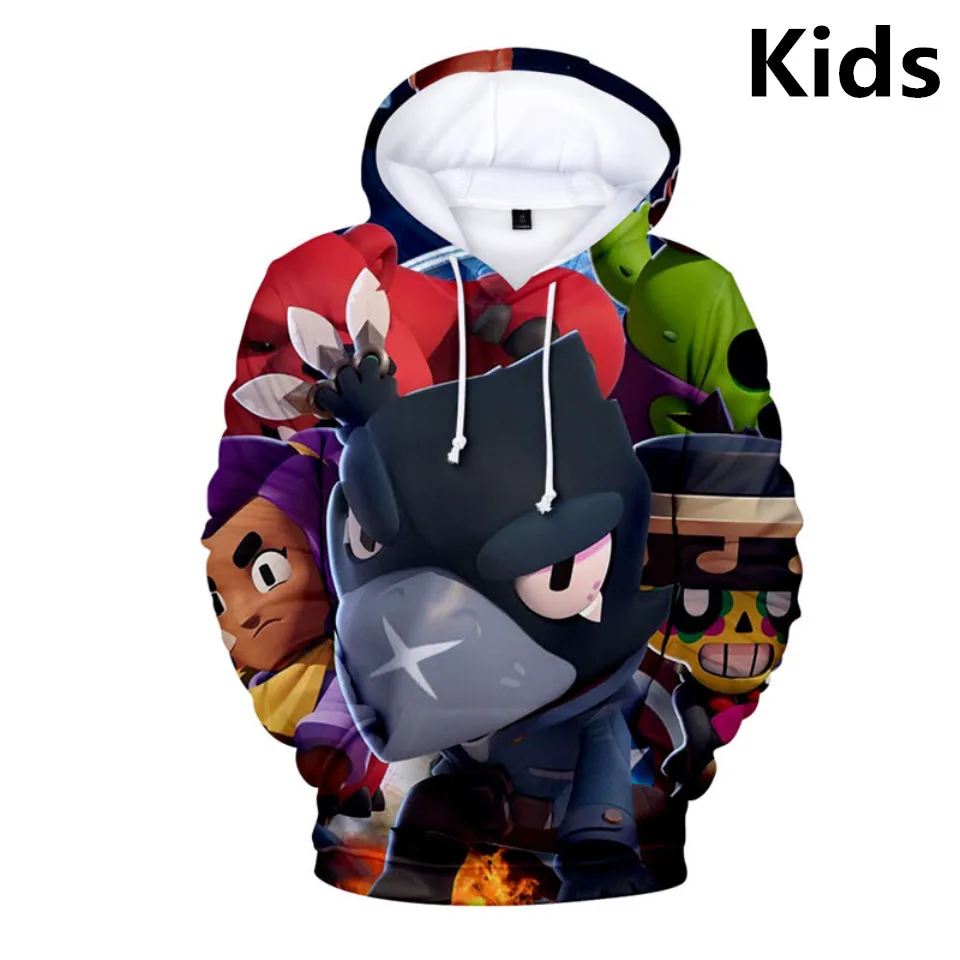 3 To 14 Years Kids Hoodies Shooting Game 3D Printed Hoodie Sweatshirt boys girls Harajuku Cartoon Jacket Tops Teen Clothes