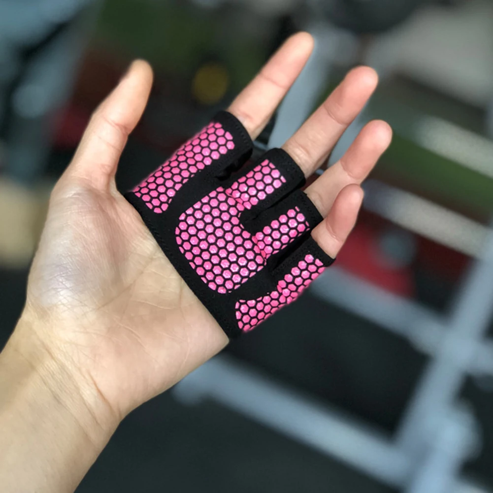 Four Finger Women Workout Gloves Fitness Gym Yoga Exercise Hand Palm Protector Exercise Sport Workout Glove for Men Wome 4