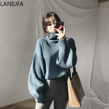 

Winter Fashion Slim Sweater Women Turtleneck Ruched Women Sweater High Elastic Solid Sexy Knitted Pullovers Women Sweater P241