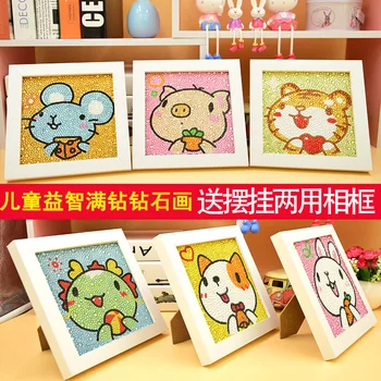 

5d Diy Diamond Painting Full Round 12 Zodiac Home Decorations Diamond Embroidery Rhinestones Wooden Frame
