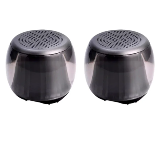 Xiaomi TWS Dazzle осветительные колонки bluetooth 5,0 Беспроводной Динамик Красочный Светодиодный светильник мини портативный стерео динамик - Цвет: 2 pcs black