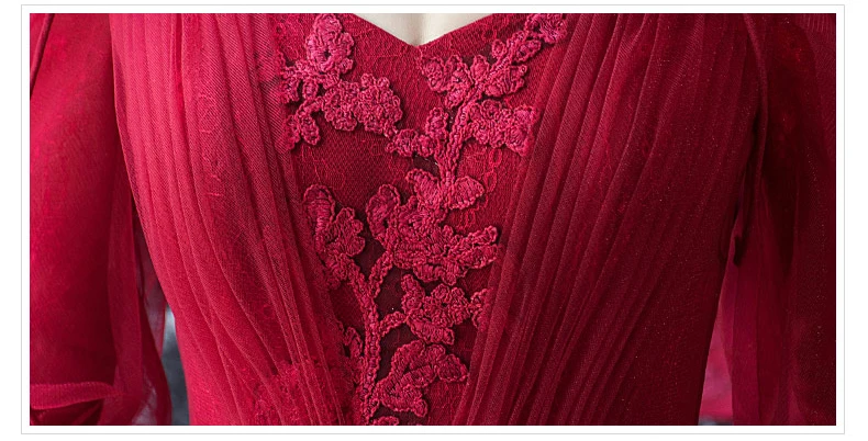 Платье для беременных романтическое Бордовое платье с цветочным узором для беременных Модное Элегантное роскошное длинное платье со шлейфом платье для беременных Robe De Mariee