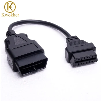 Оптовая продажа, 30 см, кабель OBD2, 16-16 штырьков, штекер-гнездо, удлинитель, автомобильный диагностический адаптер, кабель OBDII OBD 2 Оптовая продажа, 30 см, кабель OBD2, 16-16 штырьков, штекер-гнездо, удлинитель, автомобильный диагностический адаптер, кабель OBDII OBD 2