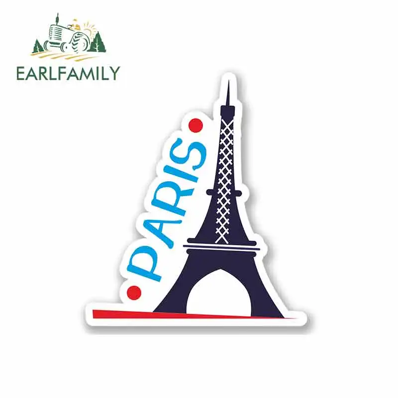 

EARLFAMILY 13cm x 11.1cm for Paris Car Stickers JDM Vinyl Air Conditioner RV VAN Fine Decal Car Accessories Graphics Cartoon