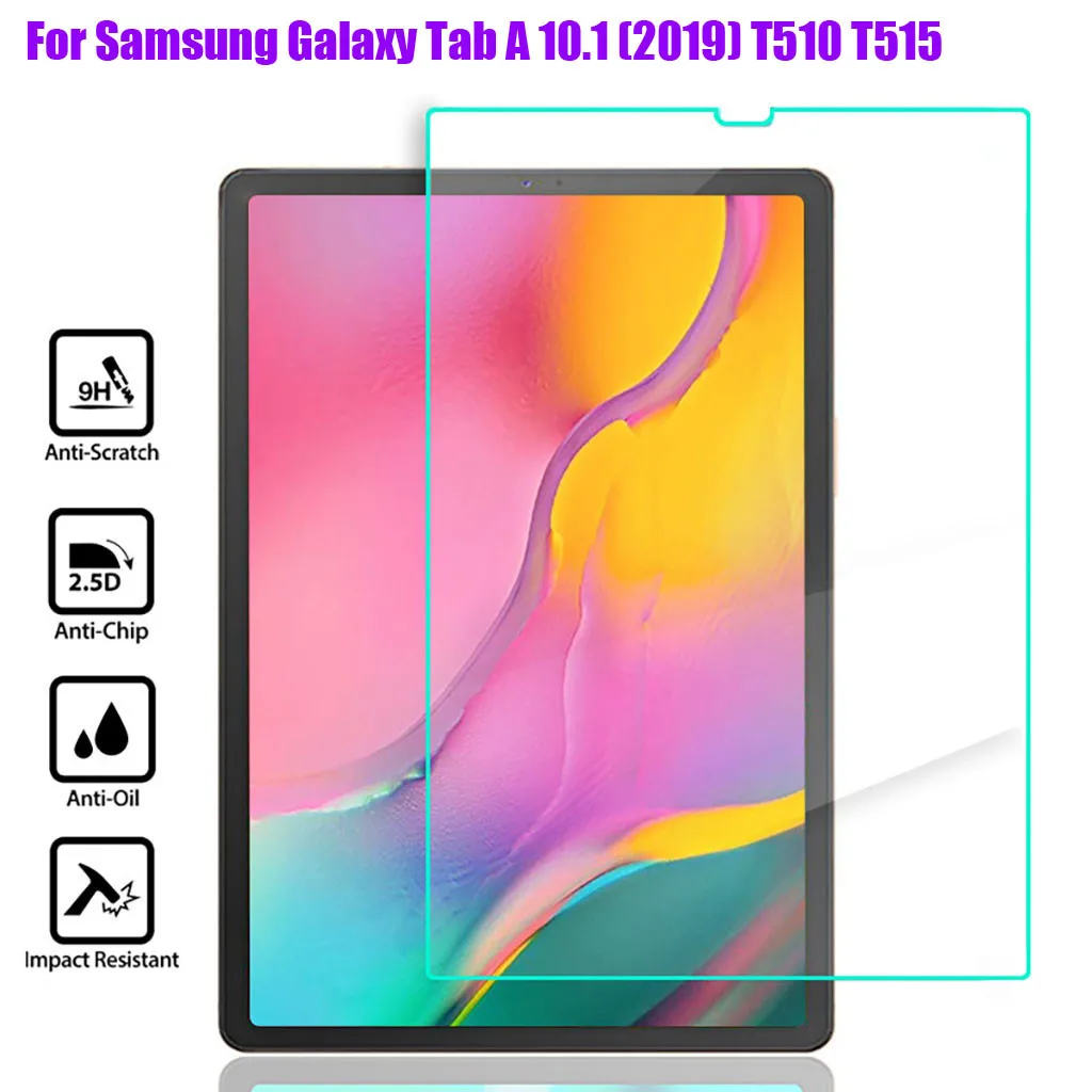 9H прозрачное закаленное стекло протектор для samsung Galaxy Tab A 10,1 T510 T515 планшет полное покрытие экрана Защитная стеклянная пленка