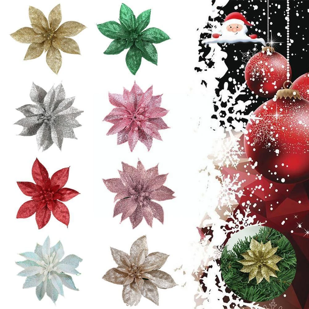 Christmas Flavours 2022 Hollow Dusting Christmas New Year 2022 Party Decor Christmas Hanging  Glitter Flower Flowers Decor Pendant Fake Christmas Tr S9I2|Tree Toppers| -  Aliexpress