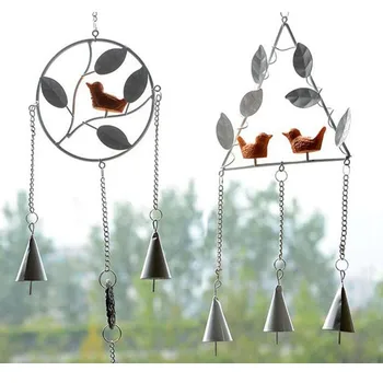 

Creativity Japanese Style Beautiful Bird Metal Wind Chime with Birds Garden Outdoor Decor Wind Chime Bell