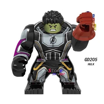 

Single Marvel Avengers Endgame Big size Hulk Spiderman Spider man Collection Series diy action building blocks Kid Toys