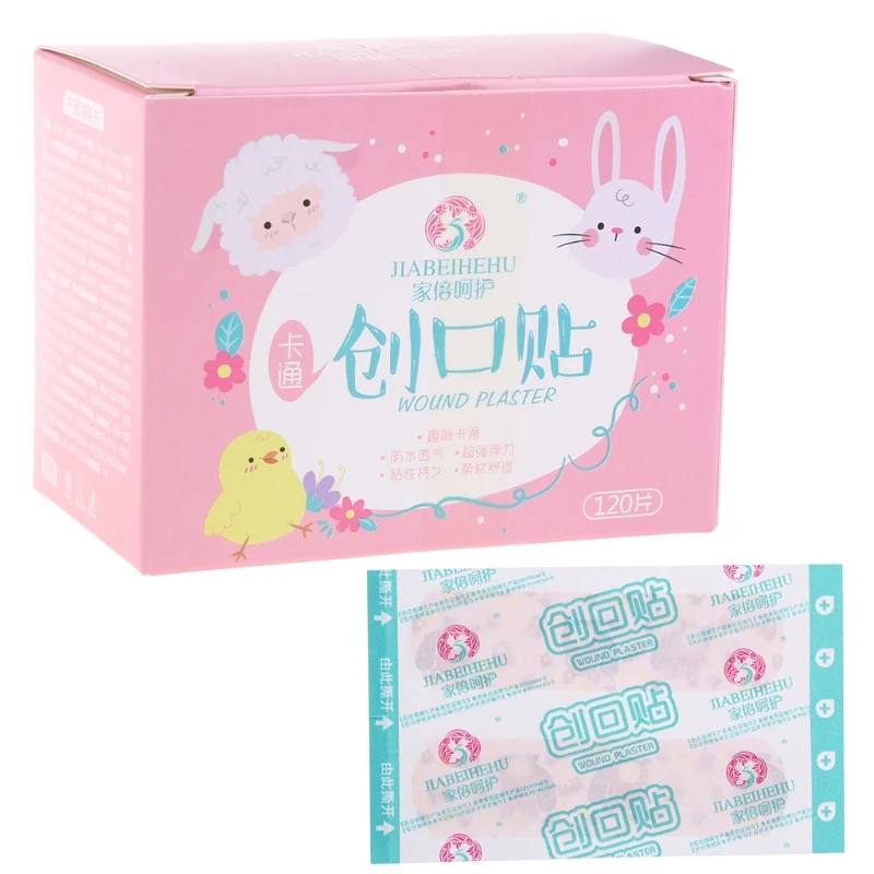 120 Pcs/box Cartoon Band-aid Cute Mini Children Breathable Waterproof Bandage Medical ok Bandages Hemostatic Patch