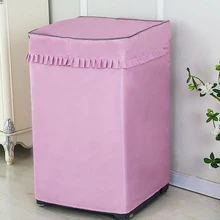 

Home Washing Machine Cover Automatic Sunscreen Laundry Dryer Waterproof Protector Silver Cartoon Animal Printed Dust Proof Case