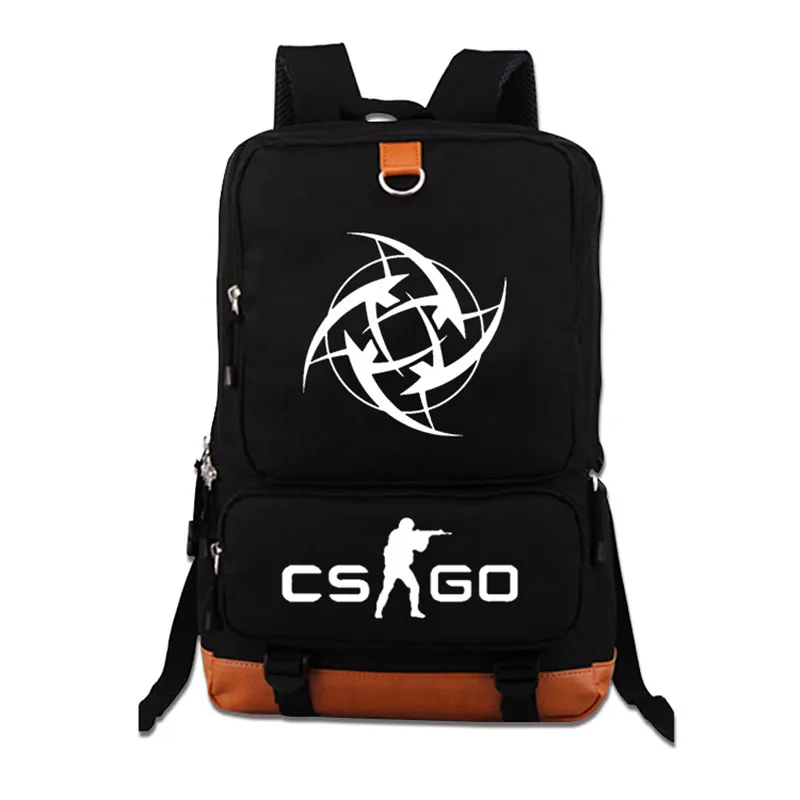  Quality Virtus.pro Team Fnatic DOTA 2 CS CSGO Backpack Luminous Teenagers Printing Backpack Student
