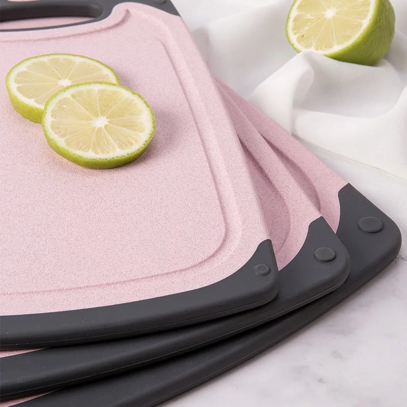 

Manufacturers Wholesale Korean Style Creative Cutting Board Wheat Straw Cutting Board Kitchen Anti-slip Household Infant Dietary