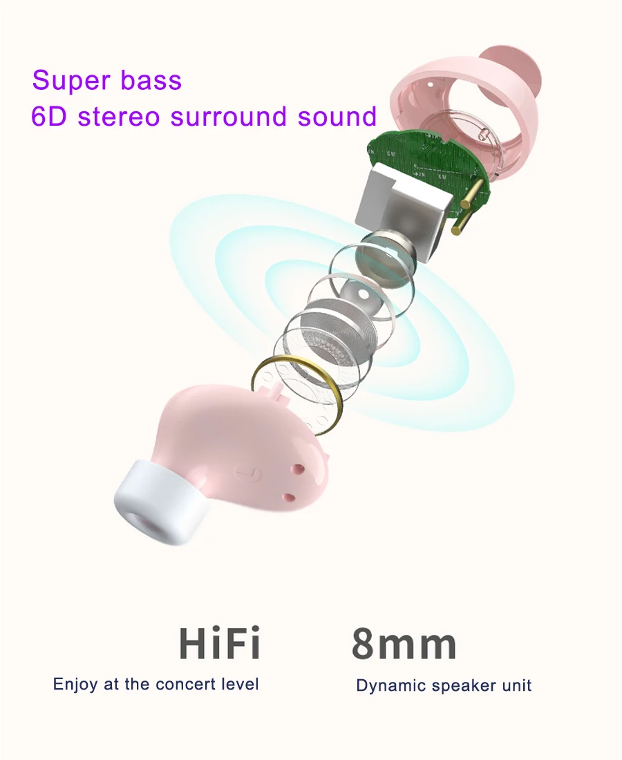Модный подарок Bluetooth наушники беспроводные наушники супер бас стерео гарнитура Handsfree Наушники с микрофоном зарядный чехол