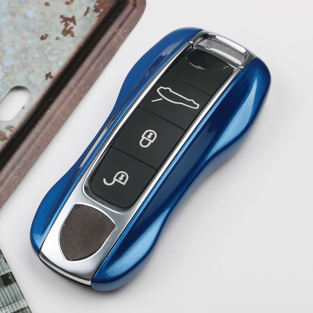 High Quality car key case wallet set keyfob 3 Buttons For Porsche Cayenne- Panamera- Remote ABS Car Styling