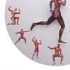 Human Body Art Anatomical Running Man Minimalist Wall Clock Male Anatomy Musculature Clock Muscle In Action Watch Medical Décor 5