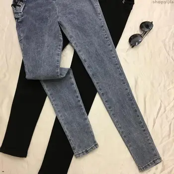 

Europe Hot Sale Lace-Up Bowknot Slim Women Fashion New Jeans Ankle-length Pants Pencil Pants Stylish Panter Female