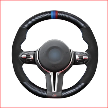 

PU Carbon Fiber Suede Steering Wheel Cover for BMW M Sport F30 F31 F34 F10 F11 F07 F12 F13 F06 X3 F25 F32 F33 F36 X1 F48 X2 F39