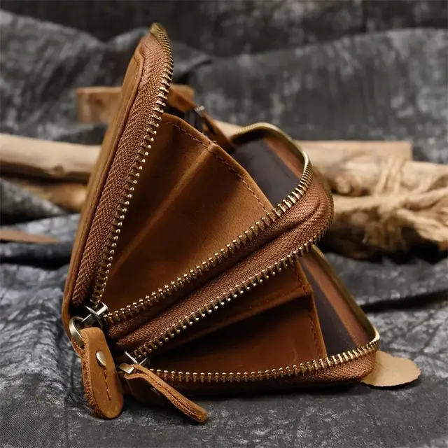 Porte-cartes Rfid Tenbst Portefeuille Homme TENBST Fin - Protection RFID Et Compartiment Monnaie Portefeuille Avec Monnaie