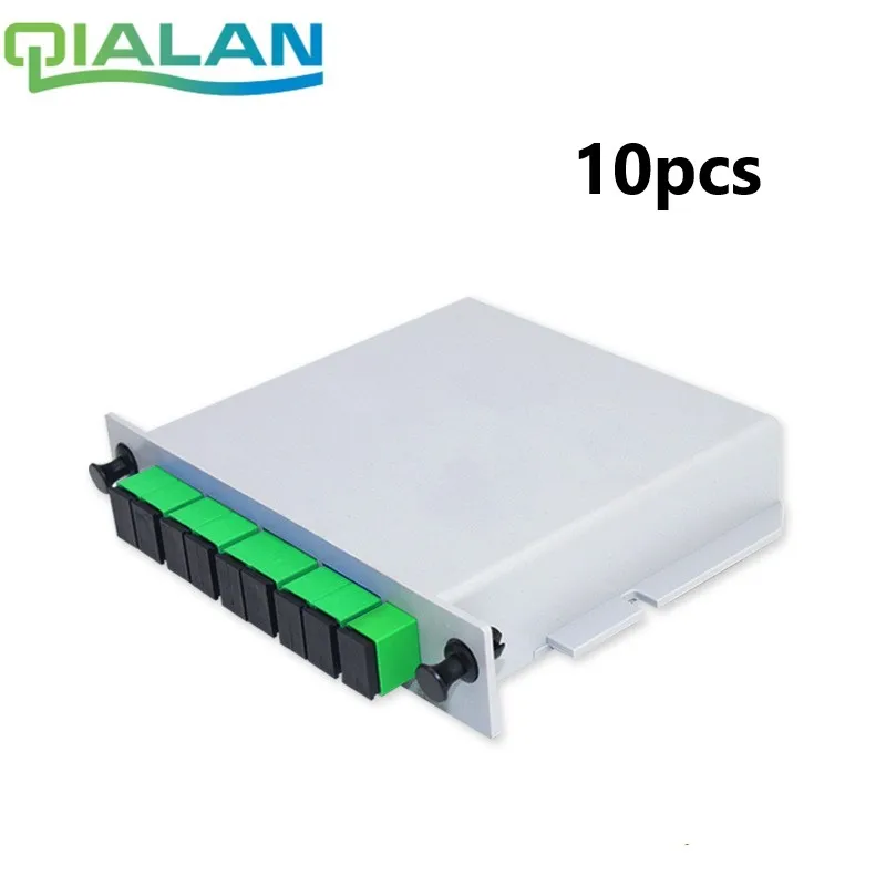 

SC APC 1x8 Splitter Single mode Fiber Optical Box 1x8 PLC Splitter box FTTH PLC Splitter 1x8 with SC/APC connector