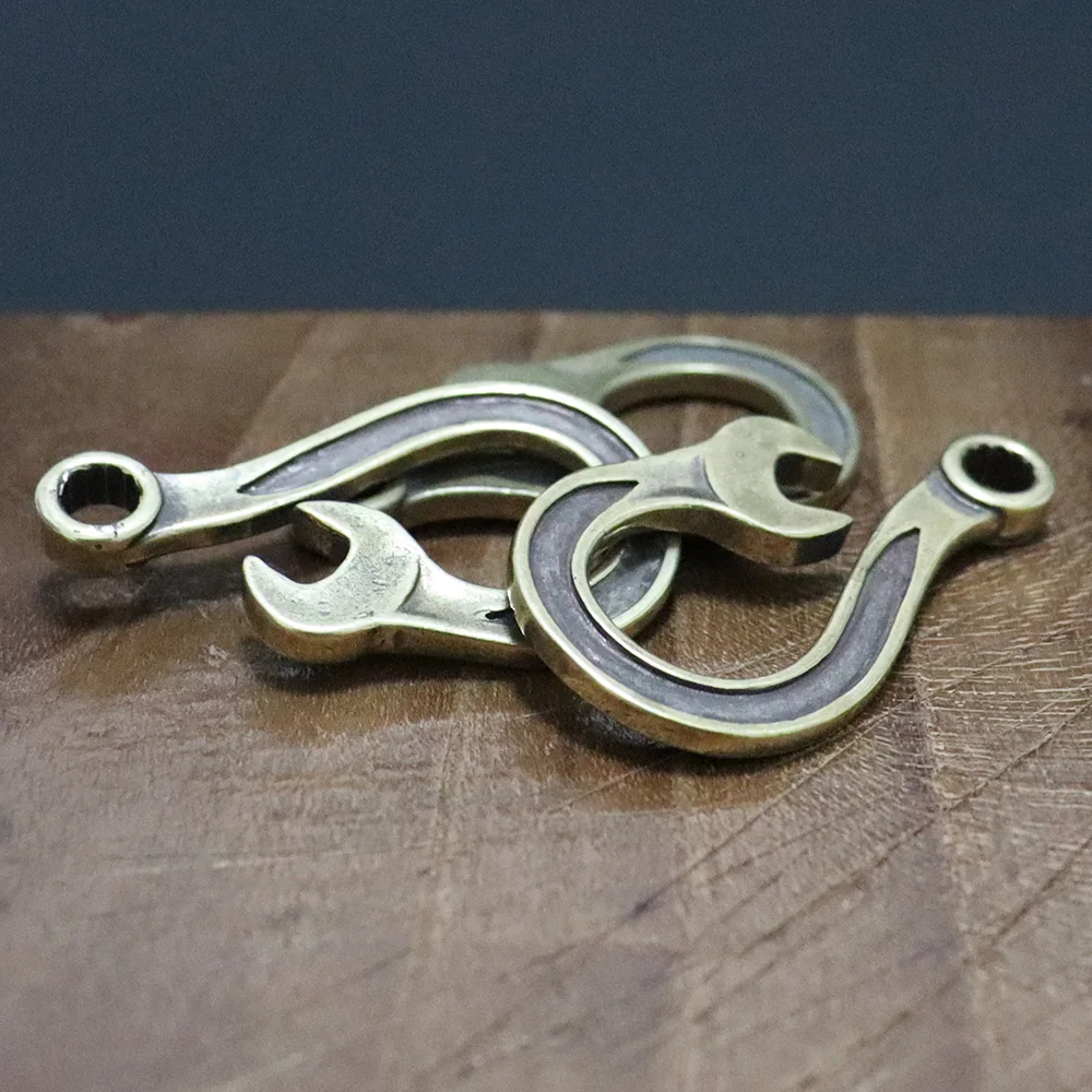 wrench keychain pendants copper (11)