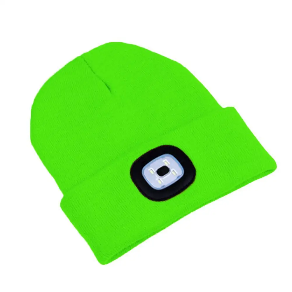 LED Light Hat USB Rechargeable Flashlight Cap LED Beanies Knit Hat Warm Flashlight Hat Hunting,Camping,Jogging,Fishing Cycling