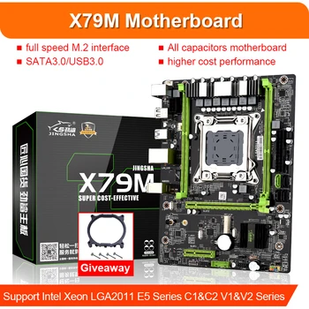 

JINGSHA X79 M3 motherboard LGA2011 ATX USB3.0 SATA3 PCI-E NVME M.2 SSD support REG ECC memory and Xeon E5 processor
