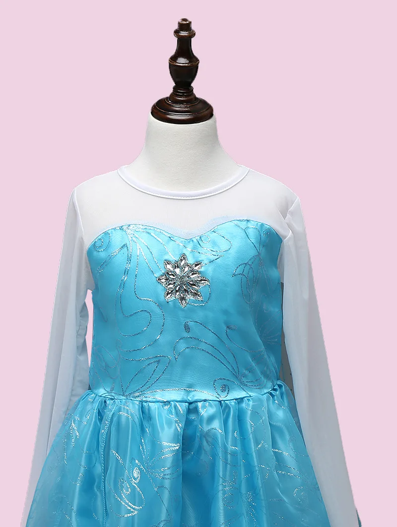 Платье для девочек Frozen Европа и Америка Горячая Распродажа принцесса Аиша торжественное платье