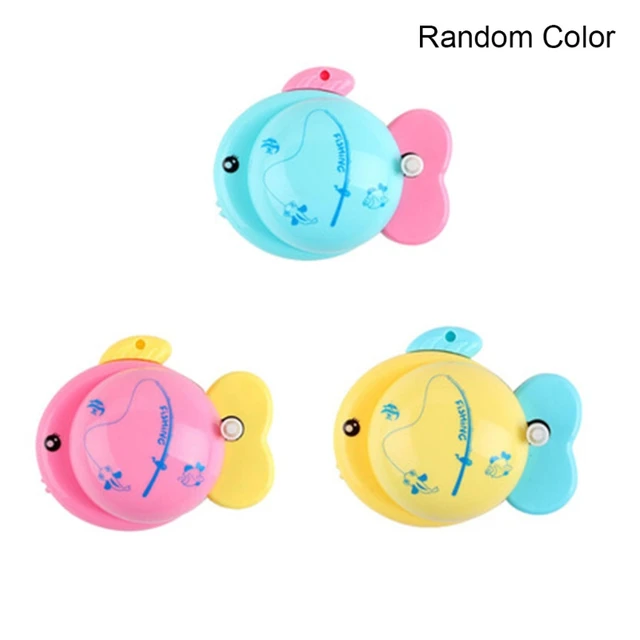 Magnetic Mini Fishing Game Portable Fishing Toy w/ Wind-up Power Education Stimulation Busy Board for Toddler Age 3Year+ 2