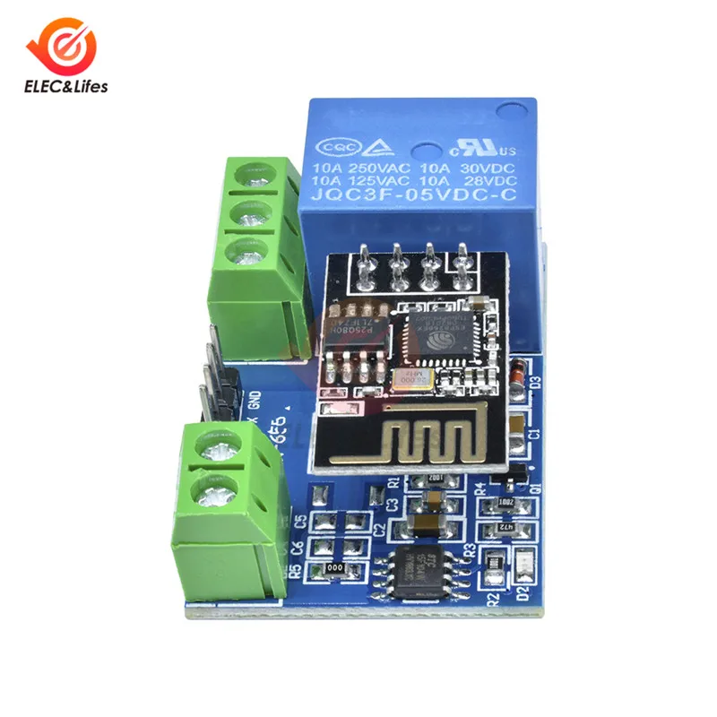 ESP8266 ESP 01S 5 в 1CH WiFi релейный модуль вещи умный дом пульт дистанционного управления