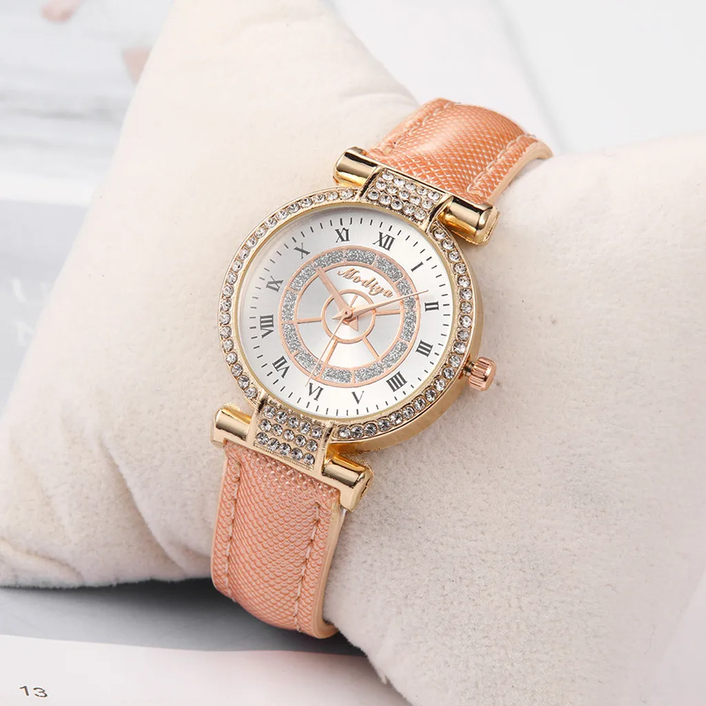

Fashion New Lady Business Classic Roman Numeral Dial Watch Imitation Belt Luxury Exquisite Watch Casual quartz часы женские 5*