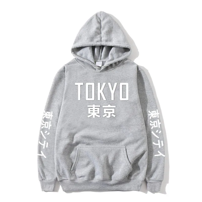 Винтаж очень редко Токио японские толстовки Для мужчин Для женщин Harajuku Токио город печатная пуловер Толстовка в стиле хип-хоп Уличная худи в стиле аниме