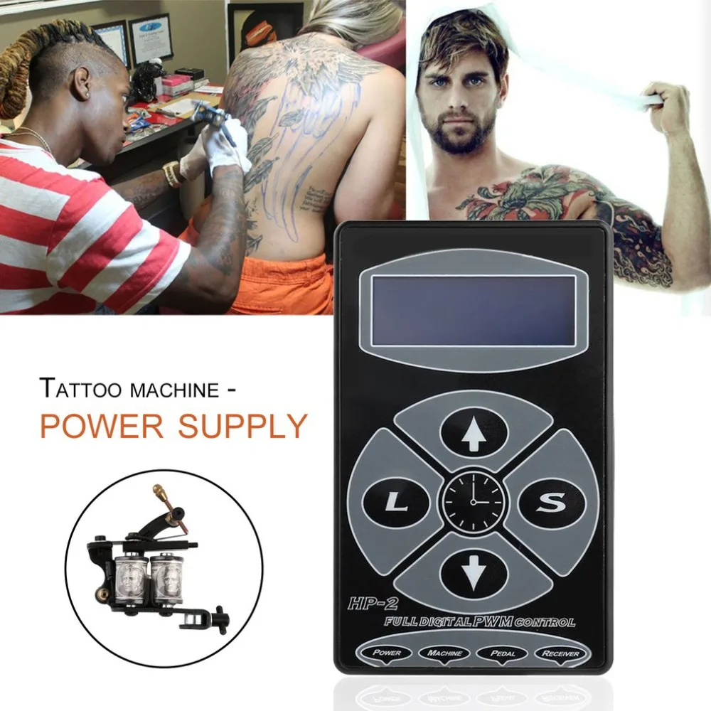 

HOT HP-2 Tattooing Power Supply Professional Power Supply Digital Dual LCD Display Tattooing Power Supply Machines Seliing 2019
