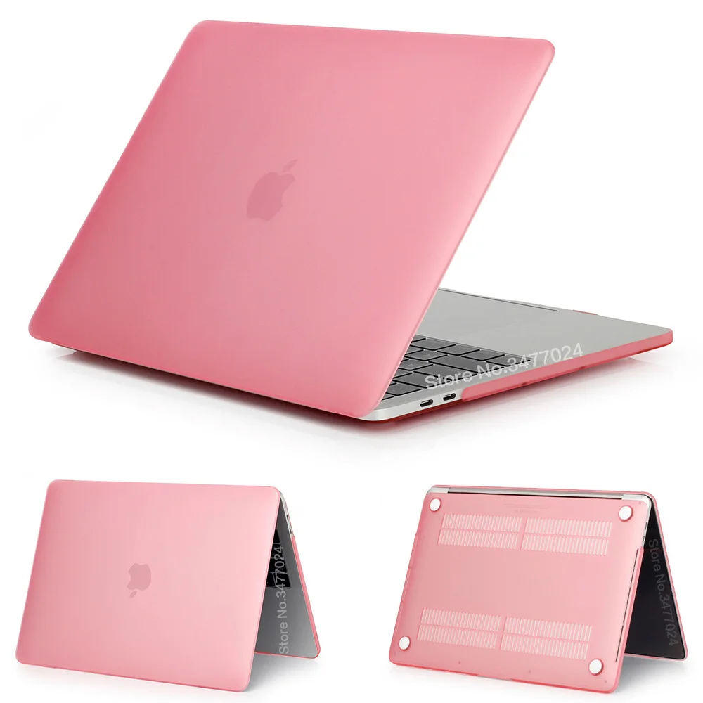 Pink-Matte Матовый или прозрачный чехол для ноутбука Macbook Pro retina Air 11 12 13 15, для mac Air 13 A1466 A1932, чехол pro 13,3 15 - Цвет: Pink-Matte