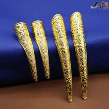 Старинный костюм Цин корт палец наборы комплекты формы Набор ногтей ювелирные изделия для богини