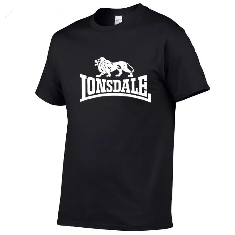 Новинка 2020 Повседневная Футболка LONSDALE модная мужская футболка с коротким