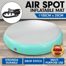 100x10/20 см коврик для гимнастики надувной Airtrack Gym Tumbling круглый коврик для упражнений Yoga Pad с электрическим насосом EU/US Plug