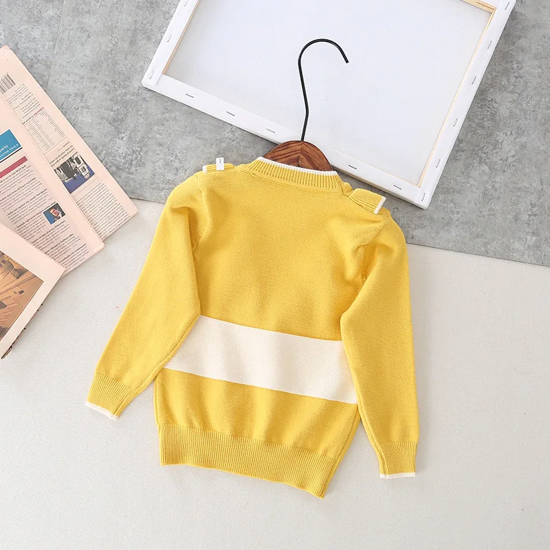 Новые зимние товары для девочек, простой и элегантный универсальный мягкий свитер с узором в виде гриба дерева, Детский свитер