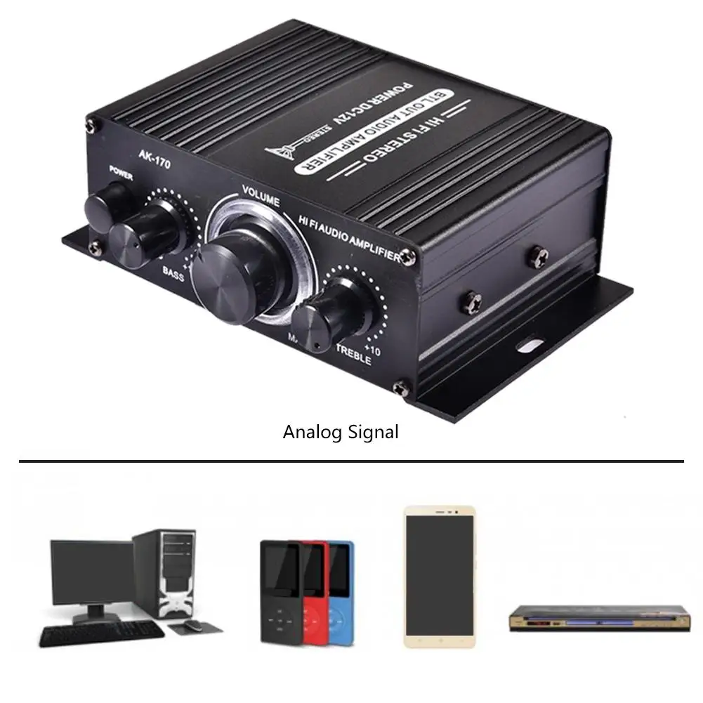 Hi-Fi-стереоусилитель для автомобиля мотоцикла дома лодки 12 В |