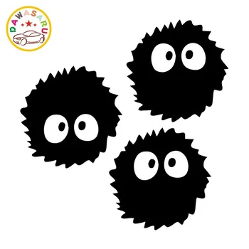 

Dust Ball Ash Elf Funny Car Decoration Decals Funny Motorcycle Car Decals Pvc Car Decoration Decals, Black/white, 17cm*17cm