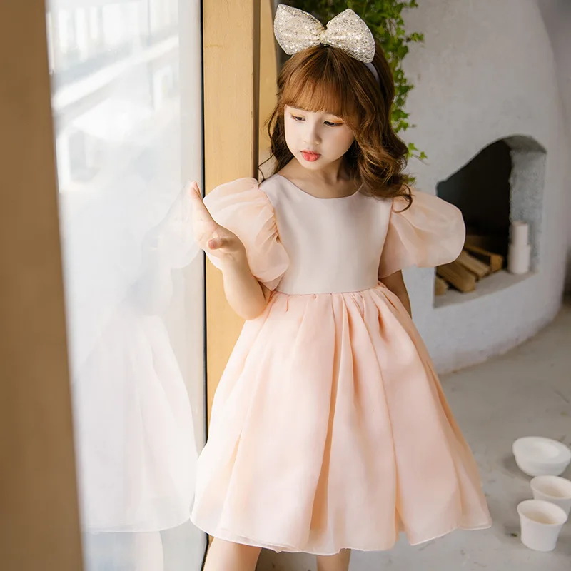 

Princess Girls Dress For Wedding Flower Girl Dresses Gown Birthday Outfits Baby Children Clothes Elegant First Communion Costume
